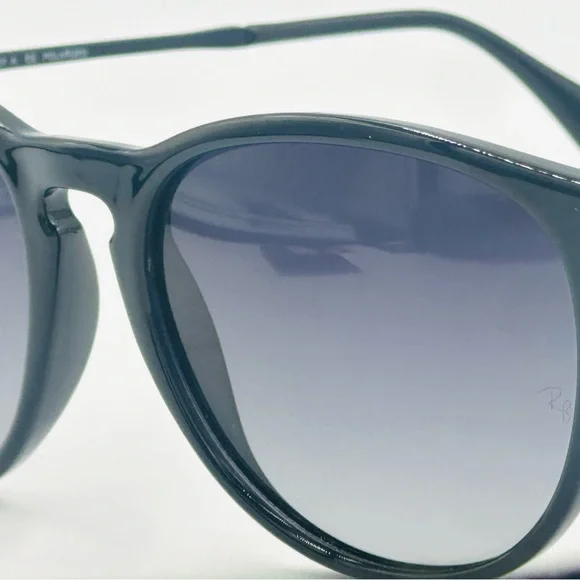 Ray-Ban Erika Women’s Polarized Sunglasses RB4171 54m Black w Gradient Grey Lens - Picture 4 of 8
